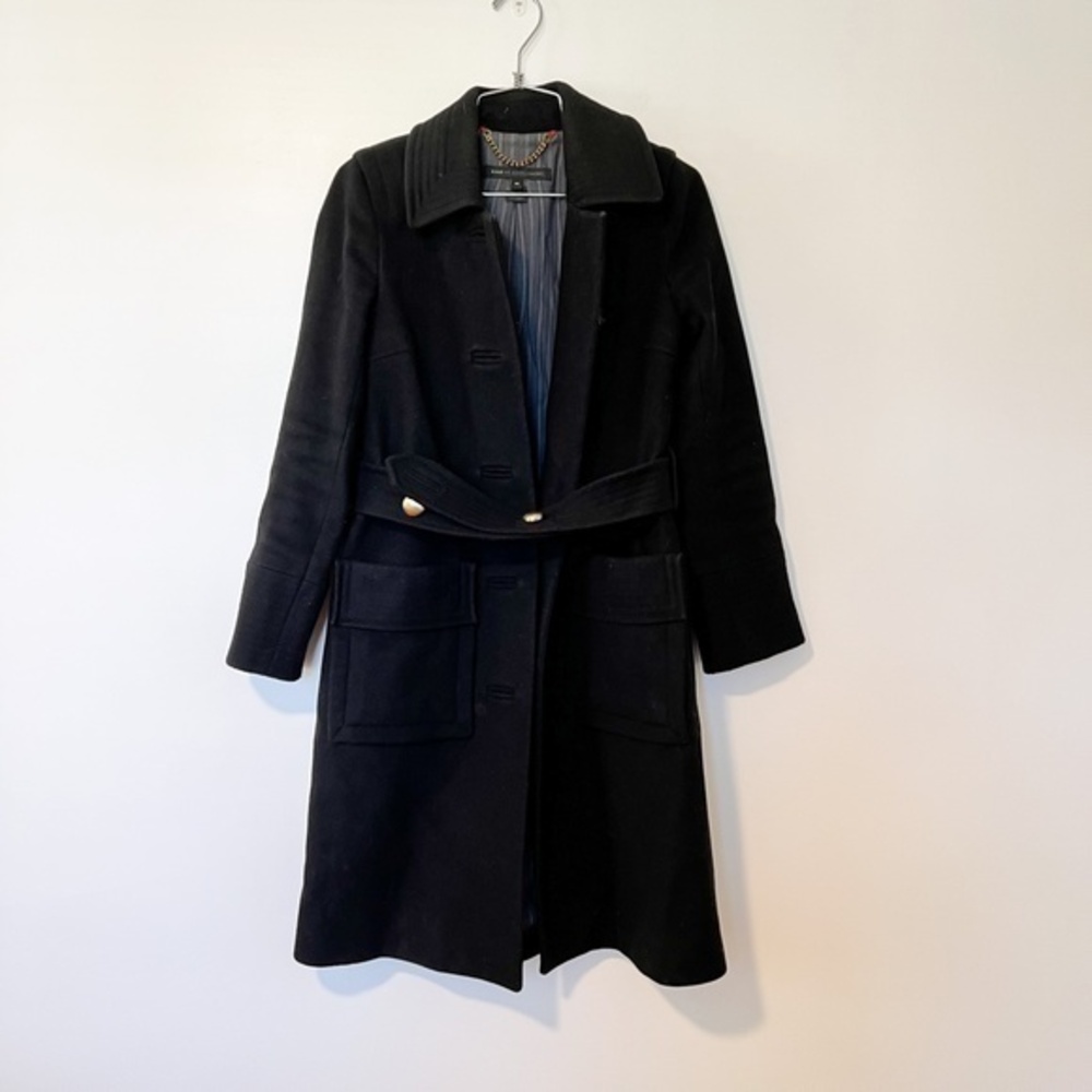 Marc by Marc Jacobs Black Trench Coat sz XS